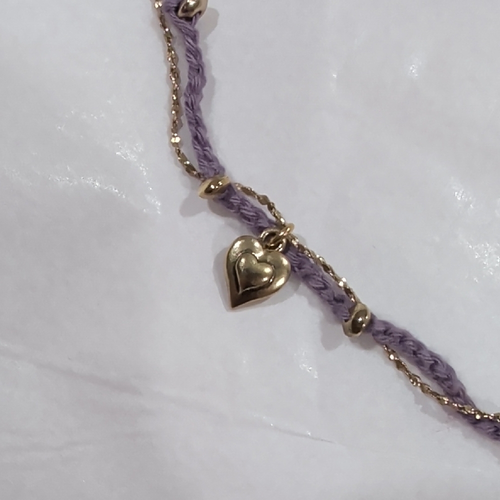 Betsy Johnson Elegant Gold and Purple Pendant Necklace - Picture 5 of 8